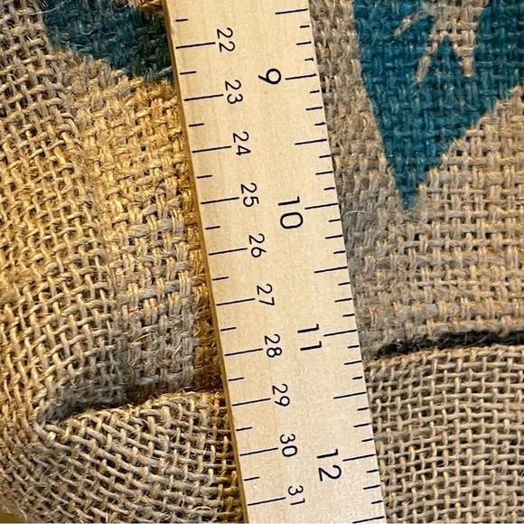 Burlap lined Costa Rico Java  Market Tote Bag - Picture 8 of 10